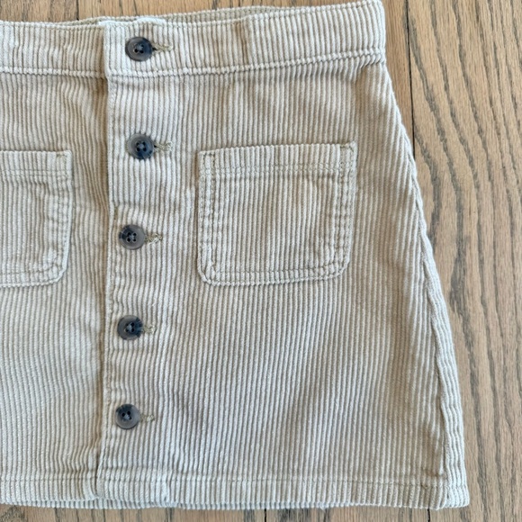 The Children’s Place Girls Tan Corduroy Button-Front Skirt with Pockets Size 6 - Picture 2 of 10